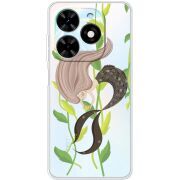 Прозрачный чехол BoxFace Tecno Spark Go 2024 Cute Mermaid