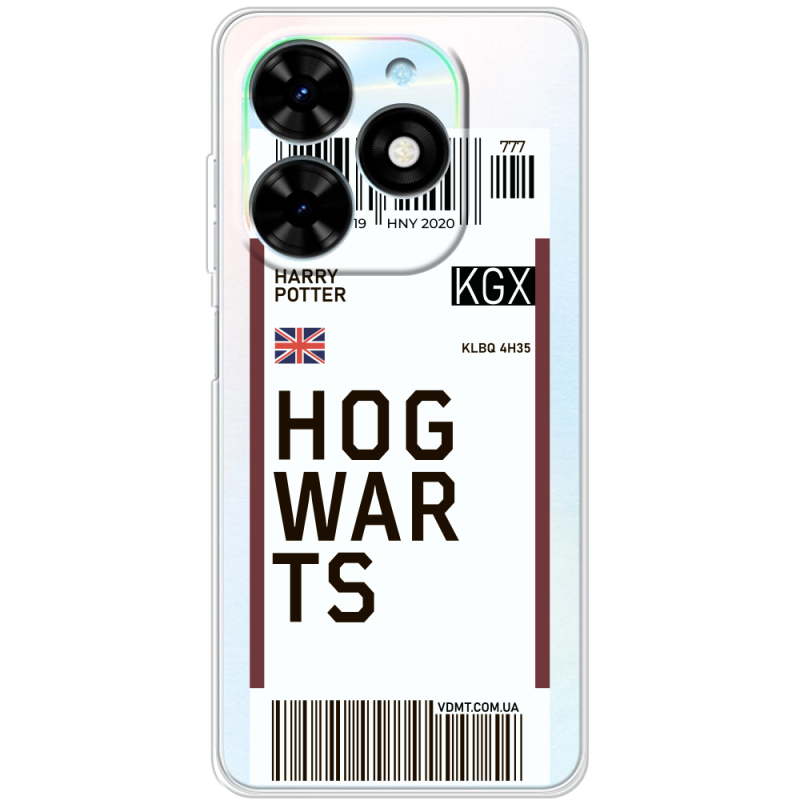 Прозрачный чехол BoxFace Tecno Spark Go 2024 Ticket Hogwarts