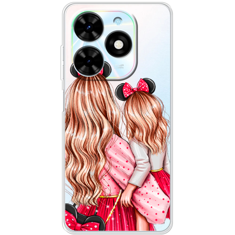 Прозрачный чехол BoxFace Tecno Spark Go 2024 Mouse Girls