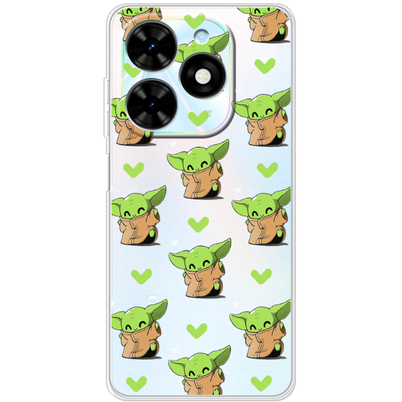 Прозрачный чехол BoxFace Tecno Spark Go 2024 Pattern Baby Yoda