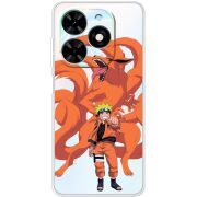 Прозрачный чехол BoxFace Tecno Spark Go 2024 Naruto and Kurama