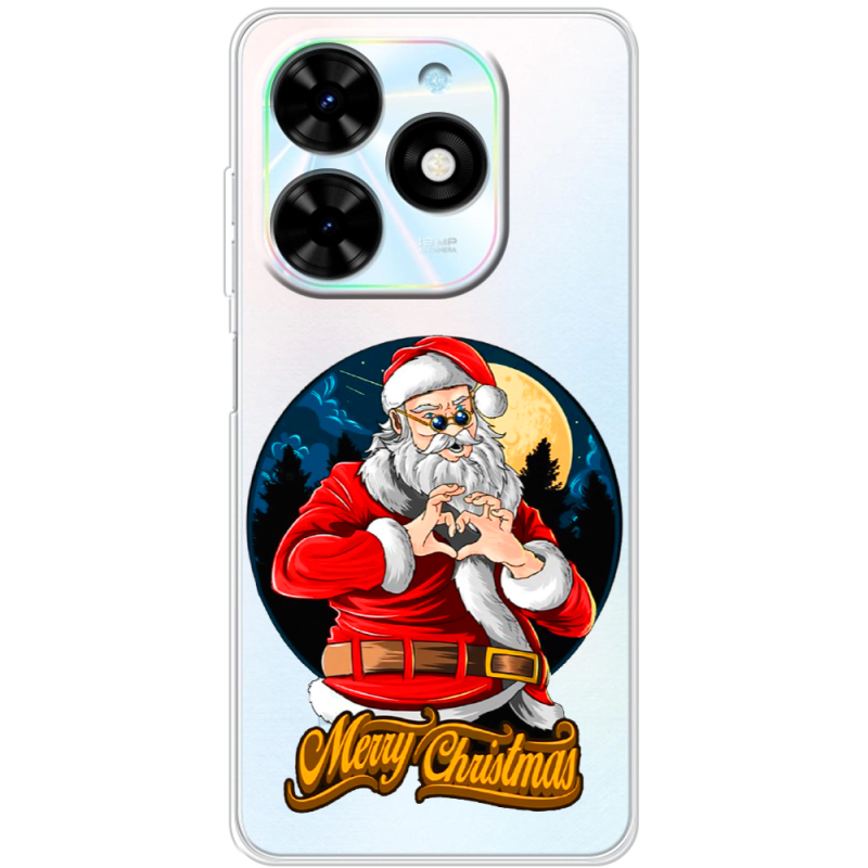 Прозрачный чехол BoxFace Tecno Spark Go 2024 Cool Santa