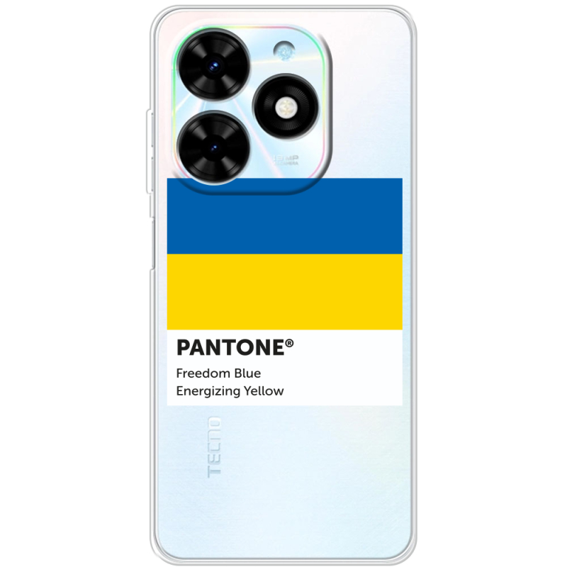 Прозрачный чехол BoxFace Tecno Spark Go 2024 Pantone вільний синій