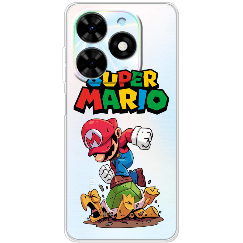 Прозрачный чехол BoxFace Tecno Spark Go 2024 Super Mario