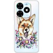 Прозрачный чехол BoxFace Tecno Spark Go 2024 Winking Fox