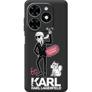 Черный чехол BoxFace Tecno Spark Go 2024 For Karl