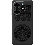 Черный чехол BoxFace Tecno Spark Go 2024 Black Coffee