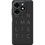 Черный чехол BoxFace Tecno Spark Go 2024 Minimalistic