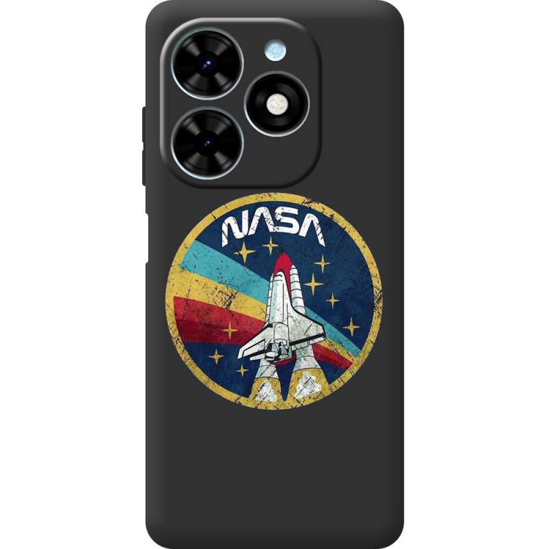 Черный чехол BoxFace Tecno Spark Go 2024 NASA