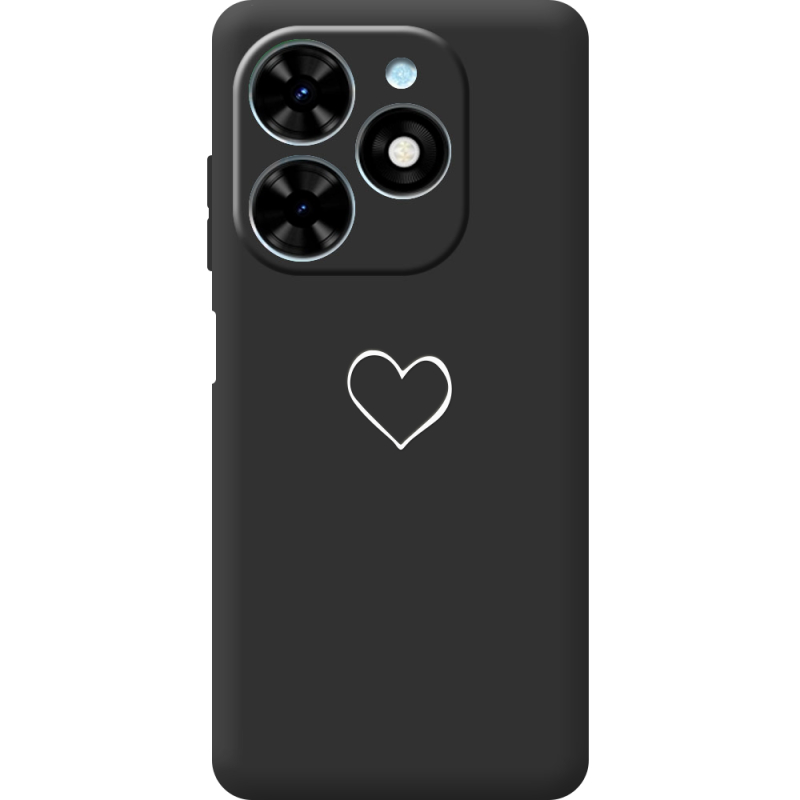 Черный чехол BoxFace Tecno Spark Go 2024 My Heart