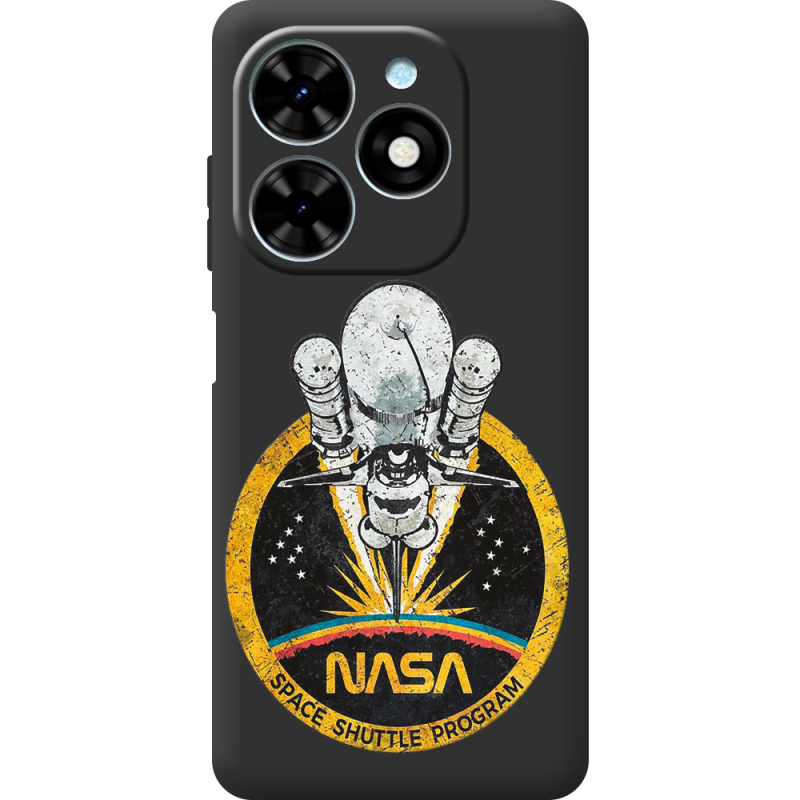 Черный чехол BoxFace Tecno Spark Go 2024 NASA Spaceship