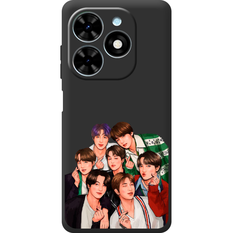 Черный чехол BoxFace Tecno Spark Go 2024 BTS