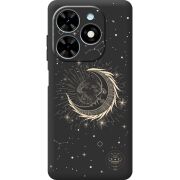 Черный чехол BoxFace Tecno Spark Go 2024 Moon