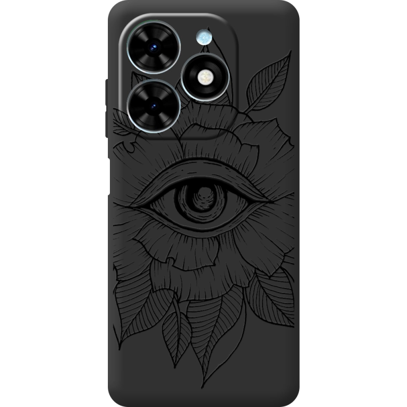 Черный чехол BoxFace Tecno Spark Go 2024 Eye