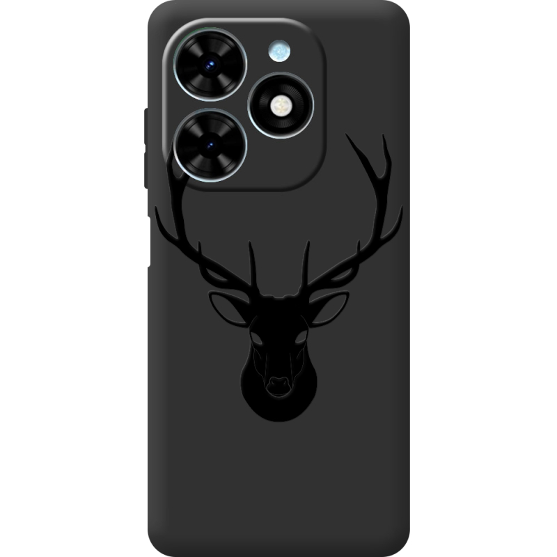 Черный чехол BoxFace Tecno Spark Go 2024 Deer