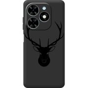 Черный чехол BoxFace Tecno Spark Go 2024 Deer