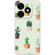 Чехол BoxFace Tecno Spark 20C L-green Cacti