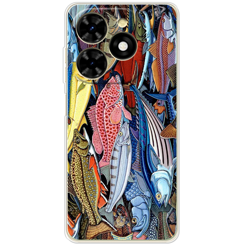 Чехол BoxFace Tecno Spark 20C Sea Fish