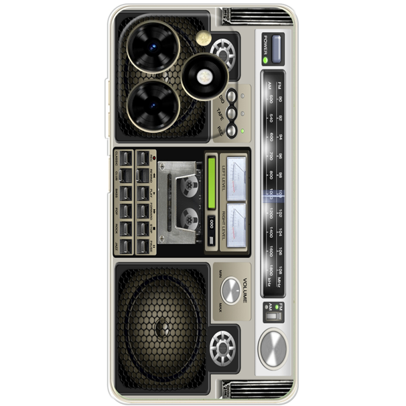 Чехол BoxFace Tecno Spark 20C Old Boombox