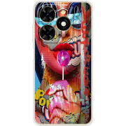 Чехол BoxFace Tecno Spark 20C Colorful Girl