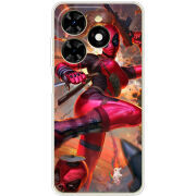 Чехол BoxFace Tecno Spark 20C Woman Deadpool