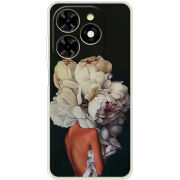 Чехол BoxFace Tecno Spark 20C Exquisite White Flowers