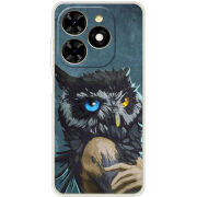 Чехол BoxFace Tecno Spark 20C Owl Woman