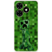 Чехол BoxFace Tecno Spark 20C Minecraft Creeper