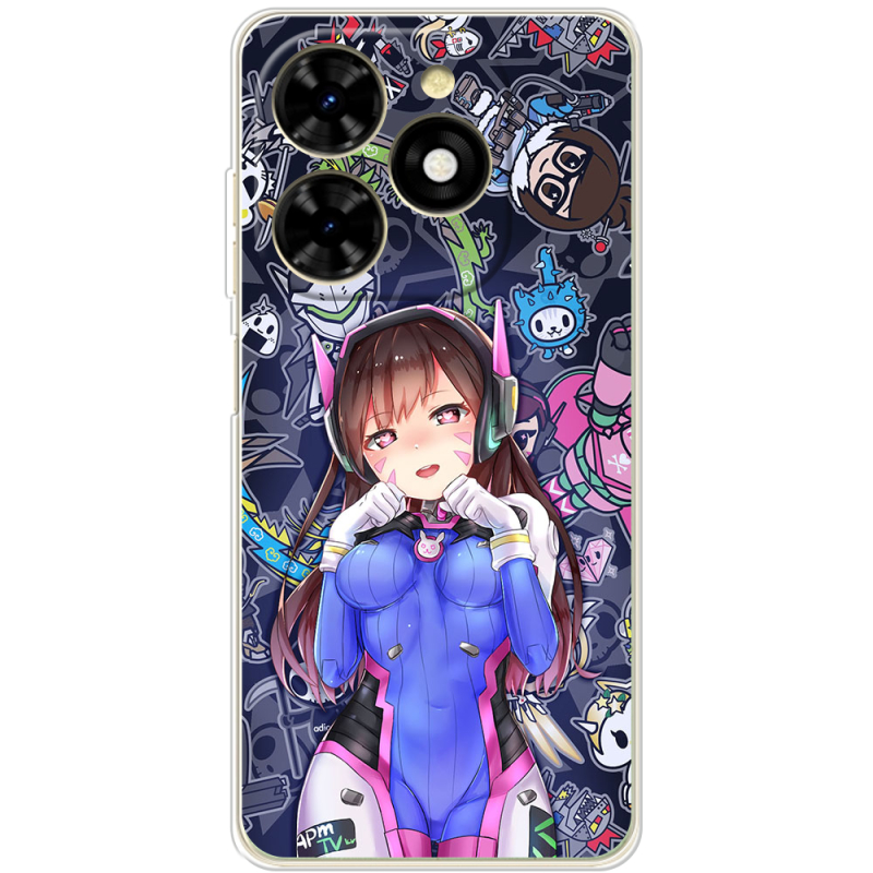 Чехол BoxFace Tecno Spark 20C Overwatch D.VA