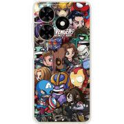 Чехол BoxFace Tecno Spark 20C Avengers Infinity War