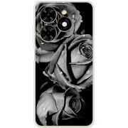 Чехол BoxFace Tecno Spark 20C Black and White Roses