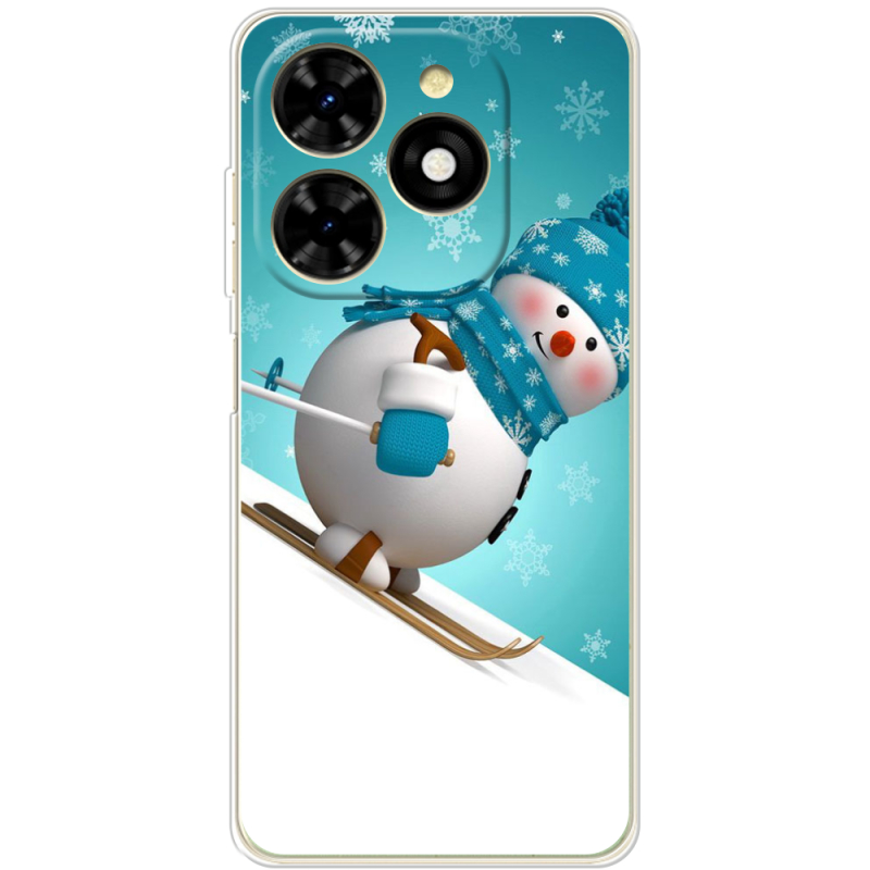 Чехол BoxFace Tecno Spark 20C Skier Snowman