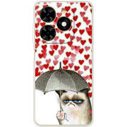 Чехол BoxFace Tecno Spark 20C Raining Hearts