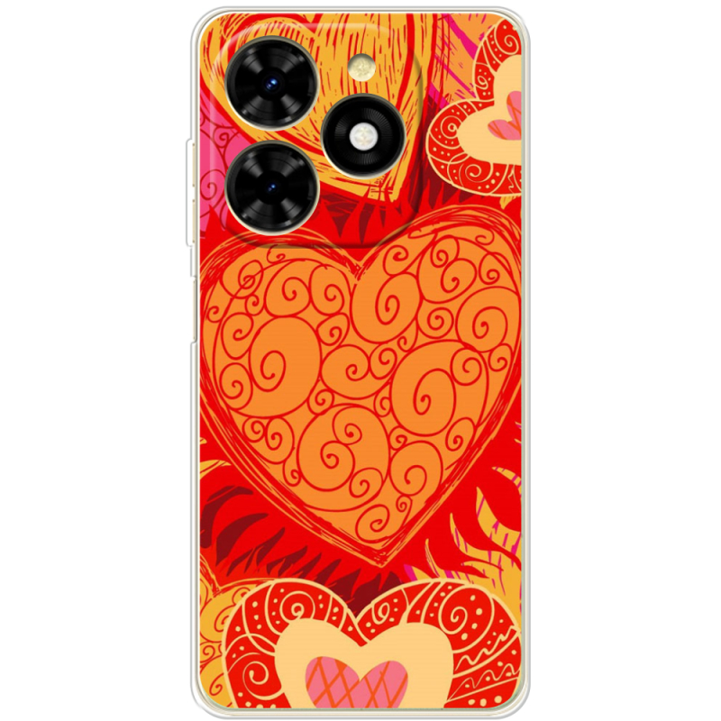 Чехол BoxFace Tecno Spark 20C Warm Hearts