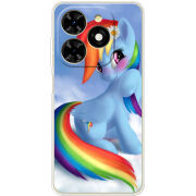 Чехол BoxFace Tecno Spark 20C My Little Pony Rainbow Dash