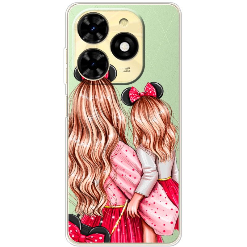 Прозрачный чехол BoxFace Tecno Spark 20C Mouse Girls