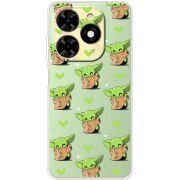 Прозрачный чехол BoxFace Tecno Spark 20C Pattern Baby Yoda