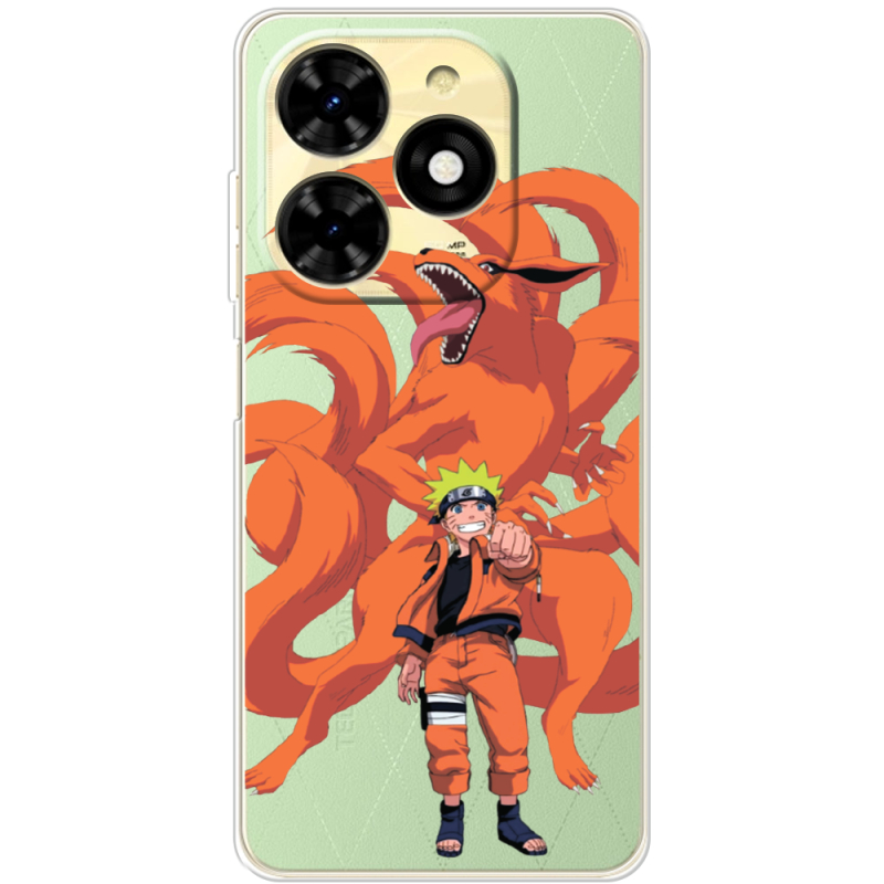 Прозрачный чехол BoxFace Tecno Spark 20C Naruto and Kurama