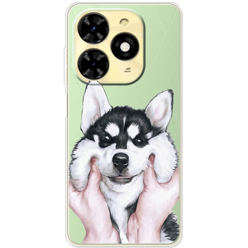 Прозрачный чехол BoxFace Tecno Spark 20C Husky