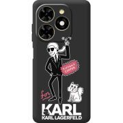 Черный чехол BoxFace Tecno Spark 20C For Karl