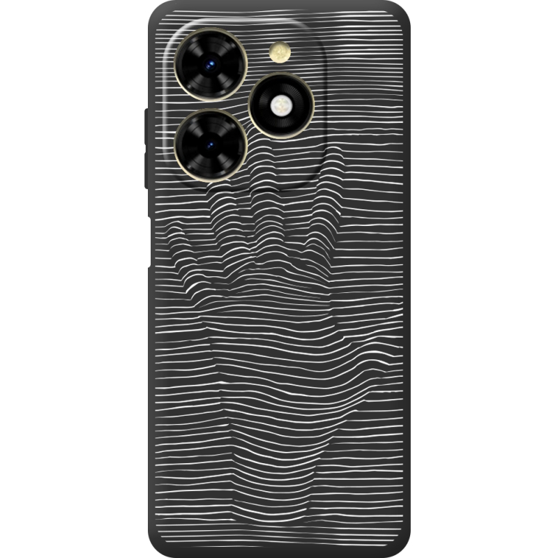 Черный чехол BoxFace Tecno Spark 20C Optical Hand