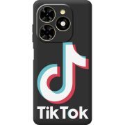 Черный чехол BoxFace Tecno Spark 20C Tik Tok