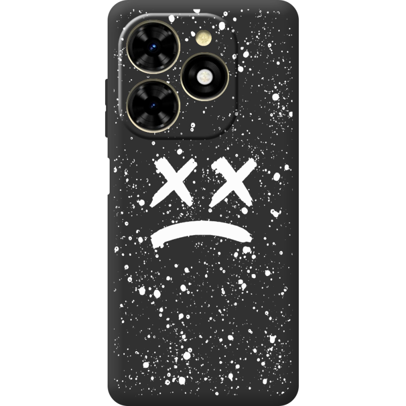 Черный чехол BoxFace Tecno Spark 20C Sad Way