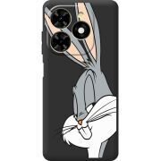 Черный чехол BoxFace Tecno Spark 20C Lucky Rabbit