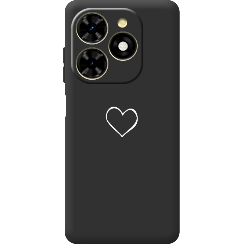 Черный чехол BoxFace Tecno Spark 20C My Heart