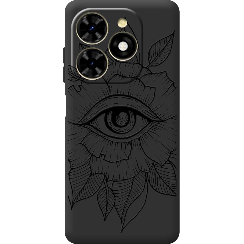 Черный чехол BoxFace Tecno Spark 20C Eye