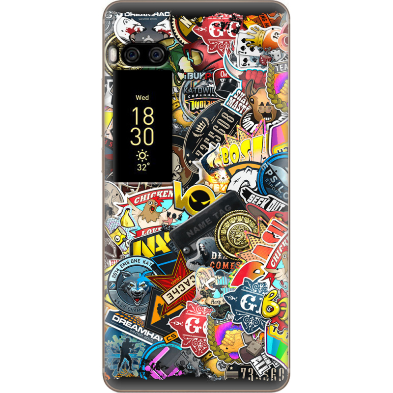 Чехол Uprint Meizu Pro 7 Plus CS:Go Stickerbombing