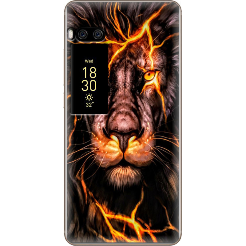 Чехол Uprint Meizu Pro 7 Plus Fire Lion