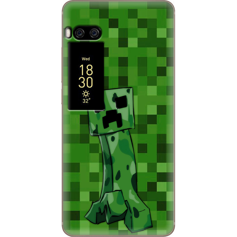 Чехол Uprint Meizu Pro 7 Plus Minecraft Creeper