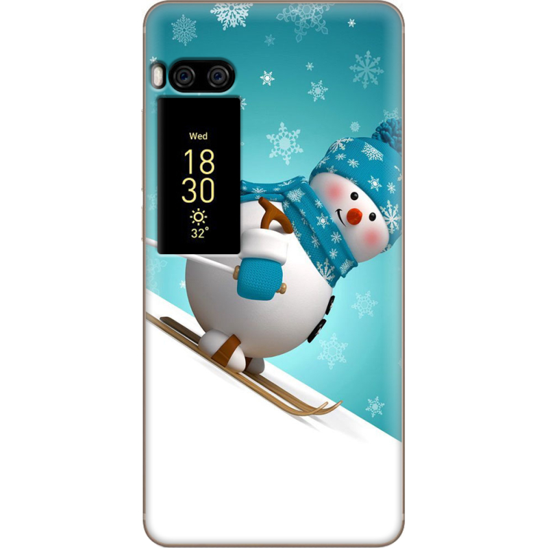 Чехол Uprint Meizu Pro 7 Plus Skier Snowman